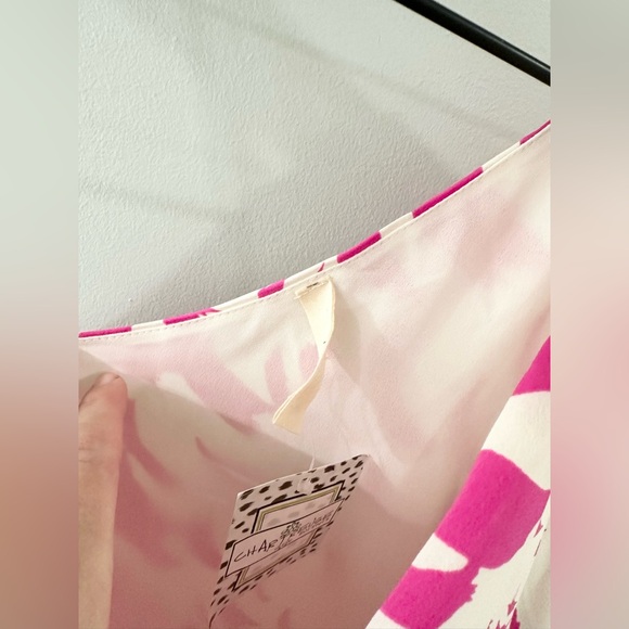 NWT Tyche Falling Feathers One Shoulder Top Pink Size Small - Picture 5 of 6